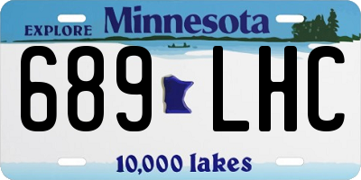 MN license plate 689LHC