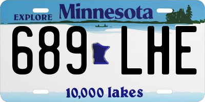 MN license plate 689LHE