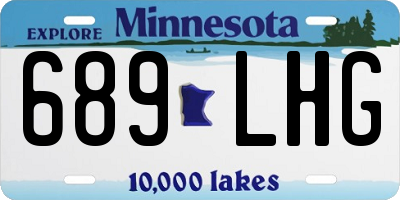 MN license plate 689LHG