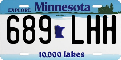 MN license plate 689LHH
