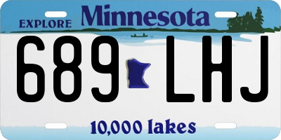 MN license plate 689LHJ