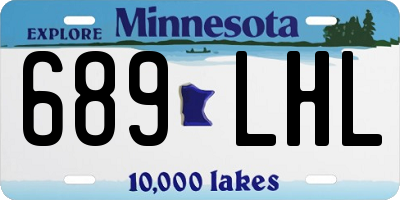 MN license plate 689LHL