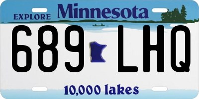 MN license plate 689LHQ