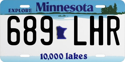 MN license plate 689LHR