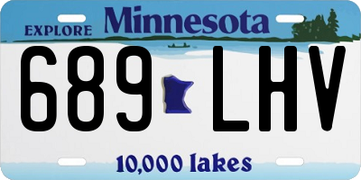 MN license plate 689LHV