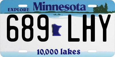 MN license plate 689LHY