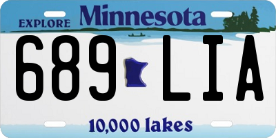 MN license plate 689LIA