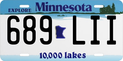 MN license plate 689LII