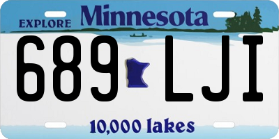 MN license plate 689LJI
