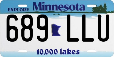 MN license plate 689LLU