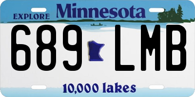 MN license plate 689LMB