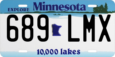 MN license plate 689LMX
