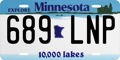 MN license plate 689LNP