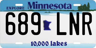 MN license plate 689LNR