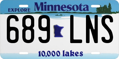 MN license plate 689LNS
