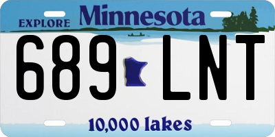 MN license plate 689LNT