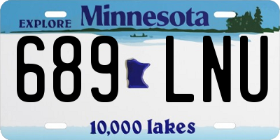 MN license plate 689LNU