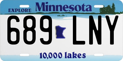 MN license plate 689LNY
