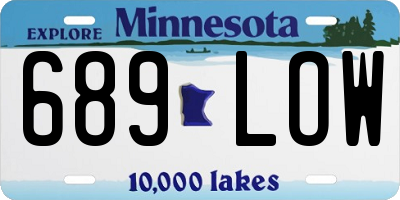 MN license plate 689LOW