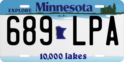 MN license plate 689LPA