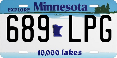MN license plate 689LPG
