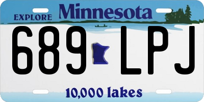 MN license plate 689LPJ