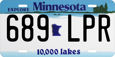 MN license plate 689LPR