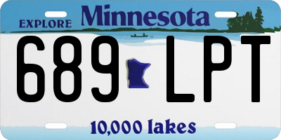 MN license plate 689LPT