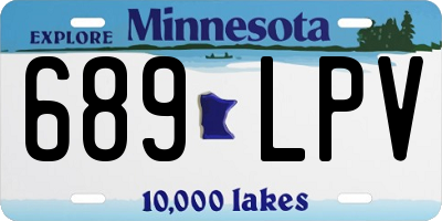 MN license plate 689LPV