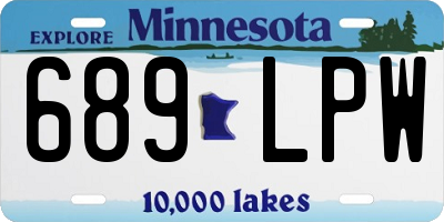 MN license plate 689LPW