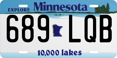 MN license plate 689LQB