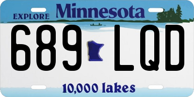 MN license plate 689LQD