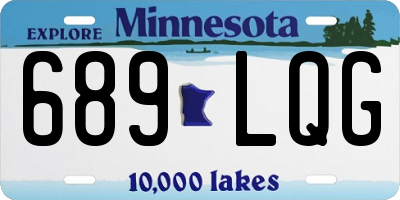 MN license plate 689LQG