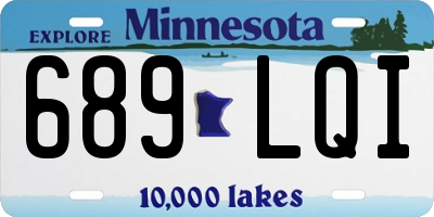MN license plate 689LQI
