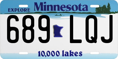 MN license plate 689LQJ
