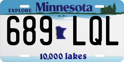 MN license plate 689LQL