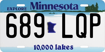 MN license plate 689LQP