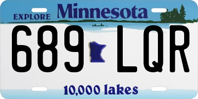 MN license plate 689LQR