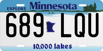 MN license plate 689LQU