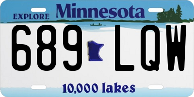 MN license plate 689LQW