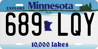 MN license plate 689LQY