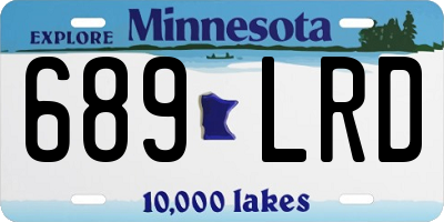 MN license plate 689LRD