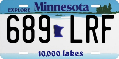 MN license plate 689LRF
