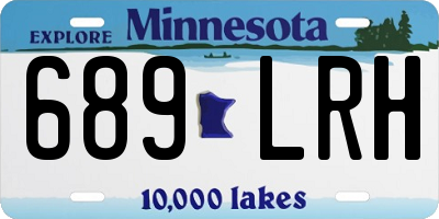 MN license plate 689LRH