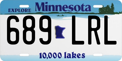 MN license plate 689LRL