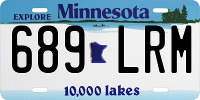MN license plate 689LRM