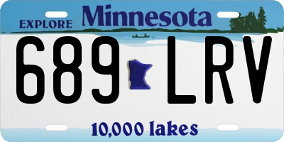 MN license plate 689LRV