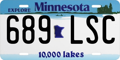 MN license plate 689LSC