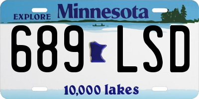 MN license plate 689LSD