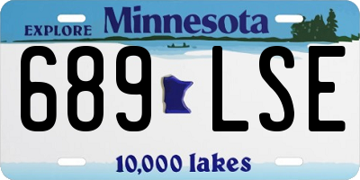 MN license plate 689LSE